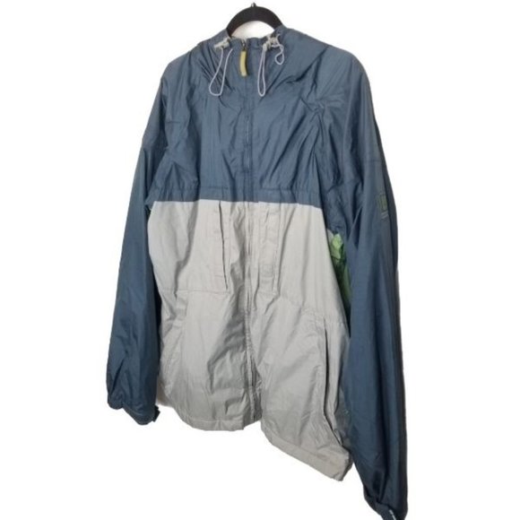 Burton Mens XL Blue Tan Windbreaker Jacket Full Zi - Picture 8 of 11